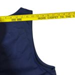 Karen Scott Women Navy Blue Sleeveless Button Front Knee Length Dress Y2K Size M Photo 9