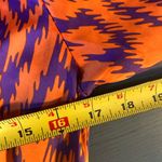 Boutique Vibrant Orange and Purple Aztec Patterned Long Sleeve Romper, Sz S Photo 8