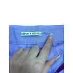 Alice + Olivia  Dylan Lavender Purple High Waisted Linen Wide Leg Pants size 4 Photo 7