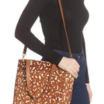 Madewell  The Medium‎ Transport Tote Printed Calf Hair Edition Pecan M6314 Bag Photo 0