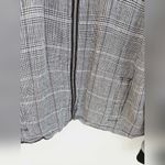 Current/Elliott Dassen Plaid Side-Stripe Linen Bomber Jacket Size 10 Photo 7