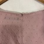 SheIn  Curve Dress Women's 1X Pastel Pink Chiffon Coquette Cottagecore Romantic Photo 9