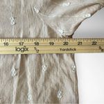 Universal Threads UNIVERSAL THREAD Women's Beige Short Balloon Sleeve Blouse Medium | EUC Photo 8