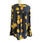 Loft  Gray Multicolor Floral Blouse Women Top Size XS | 57-26 Photo 1