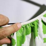 VTG 60s Kay O Kauai Hawaii Green Floral Mumu Luau House Dress Groovy Mod L‎ Tiki Size L Photo 2