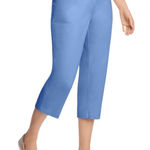 New Women Within 28W Petite Light Blue Capri Plus Size Pants​​ Photo 0
