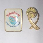 Vintage Gold Tone Volunteer Pins Set Photo 1