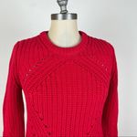 Lucky Brand  Red Cable Knit Sweater Photo 2