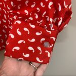 Lee Vintage Mar Red Neck Tie Blouse Photo 6