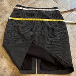 Banana Republic High Rise Polka Dot Bow Accent Mini Pencil Skirt Black White 0 Photo 2