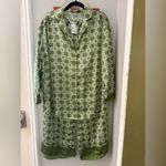 Free People NWT  Green Checkered Pajama Set Photo 3