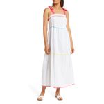 NWT C.Wonder X Nordstrom Bow Strap Tiered Maxi Dress Bohemian Colorblock Pink Size L Photo 2