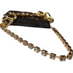 Paparazzi  Material Girl Gold Bracelet Rhinestone Layered Chunky Chain Gold Tone Photo 3