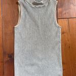 Free People  Green Sleeveless Turtleneck Intimately Ribbed Tank Top M/L Photo 0