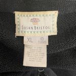 Susan Bristol  Embroidered Nautical Sailing black cardigan 90s 1996 Size XL Zip Photo 4