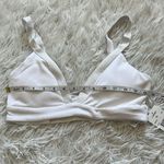 l*space NEW L* Women’s Ribbed Vera Bikini top in white size XL Photo 4