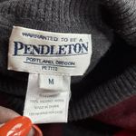 Pendleton Size M Red Gray Argyle Geometric Turtleneck Sweater Academia Photo 1