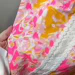 Lilly Pulitzer  Pink and Yellow Dress with Lace Photo 4