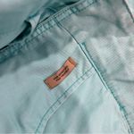 Ruff Hewn  Turquoise Blue Cotton Denim Asymmetrical Zip Short Moto Jacket Size M Photo 6