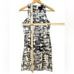 Cynthia Rowley Women’s Abstract Pattern Black White Lined Linen Dress Size 4 Photo 5