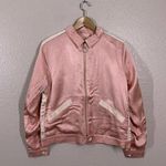 Capulet Anthropologie  Pink Satin Bomber Jacket Nowhere Fast Photo 3