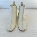 Everlane The Day Boot in Bone White Leather Block Heel Italian Cream Size 7 Photo 9