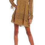 Sugar Lips Women’s  Tiered Long Sleeve Cheetah Print Mini Dress Size Small Photo 0