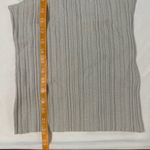 Madewell NWT Signature Shimmer Knit Cutaway Sweater Tank Silver Size M Ribbed Photo 4