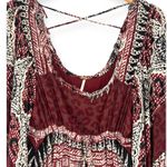 Free People | S | “Heart of Gold” Dress Boho Leopard Print Mini Flowey Oxblood Photo 3
