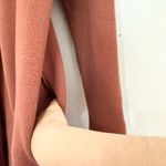 Hem & Thread  Orange knit long cardigan fall open front size small transitional Photo 3