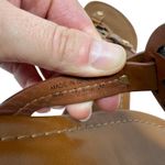 Tory Burch  Miller Sandals Brown Leather Logo Thong Slides Women’s Shoes 8.5 Photo 7