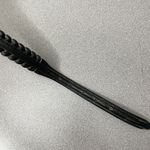 Nocona Womens Black Leather Belt 28 Silvertone Buckle 1.25in Rope Metallic USA Photo 4