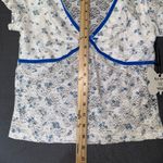 Self Esteem Coquette V-neck Lacy Floral Top Photo 4