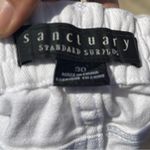 Anthropologie Sanctuary size 30 white denim designer distressed jeans / EUC Photo 8