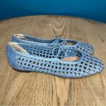 Sam Edelman New!  Marcie Ballet Flat Woven Raffia Blue Women’s Size 9.5 Photo 1