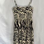 Pistola  Cream/Black Zebra Sundress Spaghetti straps with pockets Size Large Photo 1