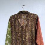 Savannah Morrow  Multicolor Silk Cliff Blouse Sz M NWT Photo 8