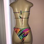 Zuliana Size Small Brazilian Cut Bright Print Bikini. Made in USA. New With Tags Pink Photo 2