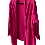 Nic+Zoe π©· Soft Knit Lightweight Open Cardigan 3/4 Sleeves 27β Long Dark Pink Photo 1