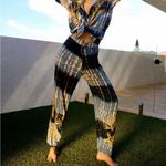 Chasing unicorns under the sea appliqué embroidered pants Blue Size XS Photo 14