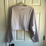 Adidas  Aeroready Crewneck Sweatshirt Women's L Purple Cropped Oversized Photo 3