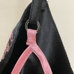 Night Gown Nighty Slip Chamise Teddy Black & Pink Embroidered Vintage Size L Photo 5