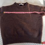 ZARA 100% Cashmere Sweater Chocolate Brown Photo 7