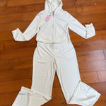 Juicy Couture  OG Bling Velour Set Tracksuit Oyster Large Photo 0