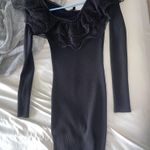 Jealous Tomato  Ribbed Black Dress Photo 0