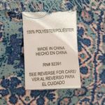 Weavers Womens Sleeveless Tunic Top Geometric Print Tassel V Neck Blue Size M Photo 5