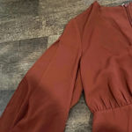 Ali & Jay  Dress bat sleeves burnt orange color vneck Photo 3