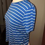 Abercrombie & Fitch Blue & White Striped Crewneck T-shirt Photo 1