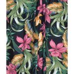 Alisha Levine One Piece Hawaiian Floral Bathing Swimsuit Size 14 Wrap Skirted Black Photo 3
