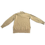 naadam Mock Cut Turtle Neck Old Money Designer 100% Cashmere Sweater Small Tan Photo 1